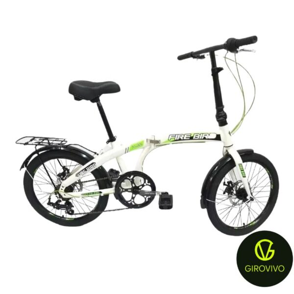 Bicicleta Plegable Curve Acero Firebird R20 Frenos